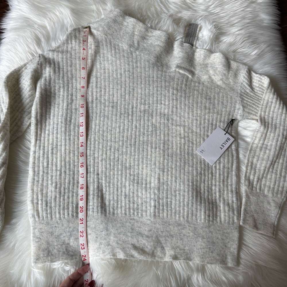 EUC Bailey 44 Kiara One Shoulder Sweater Merino Wool Blend Off Shoulder Small - Picture 8 of 16